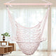 2PCS Hanging Rope Hammock Chairs – Indoor Outdoor Cotton Swings for Patio
