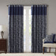 Jacquard Curtain Panel Pair: 2 Pc Elegant Textured Window Drapes for Home