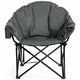 Padded Moon-Style Folding Camping Chair with Carry Bag | Portable Outdoor Seat