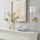Metal Wall Sconce with Cylinder Shade: Set of 2 Indoor Light Fixtures