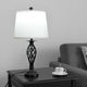 3‑Piece Lighting Set: Two Table Lamps & Floor Lamp with Fabric Shades