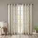 Fretwork Print Curtain Panel: 50″×95″ Grommet-Top Window Drapery