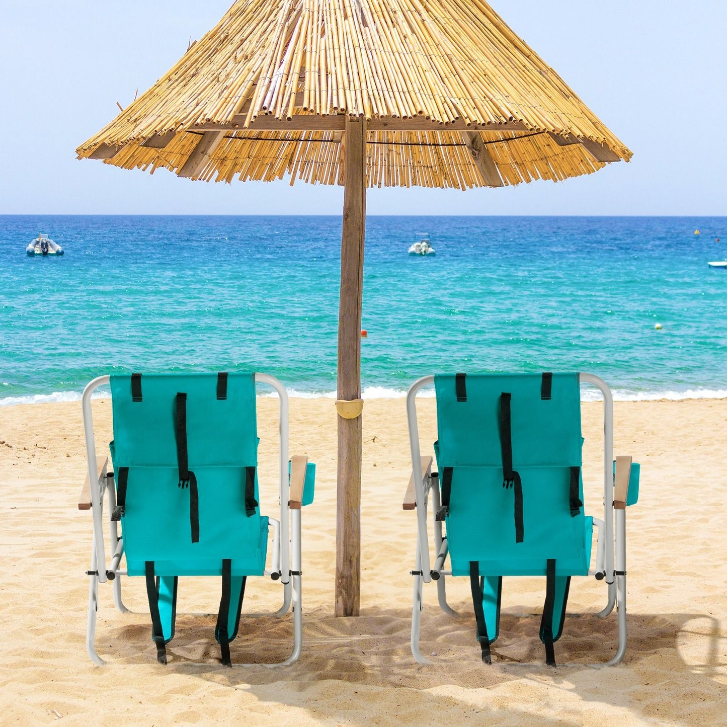 2-pack Adjustable Folding Beach Chair