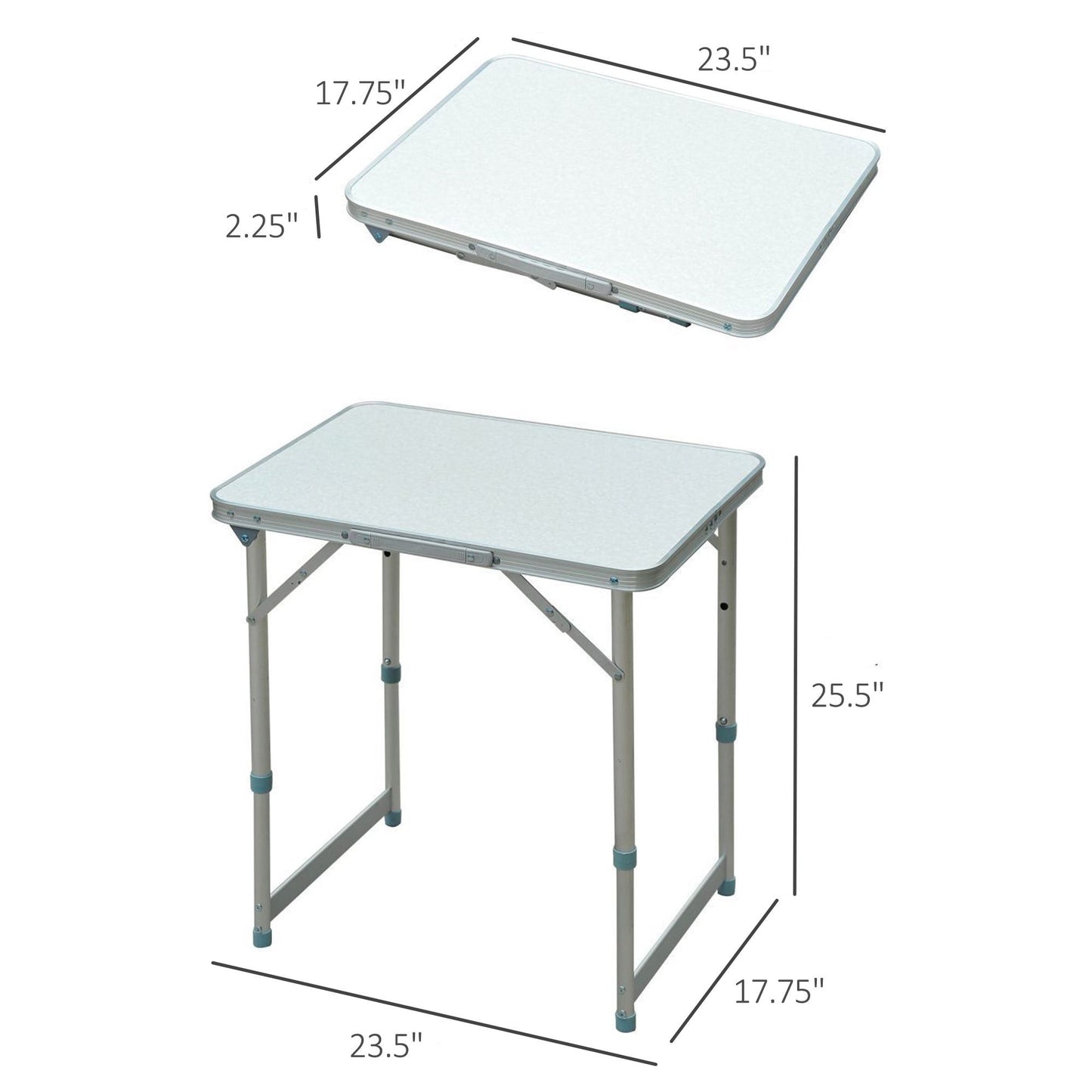  23in Adjustable Camping Table