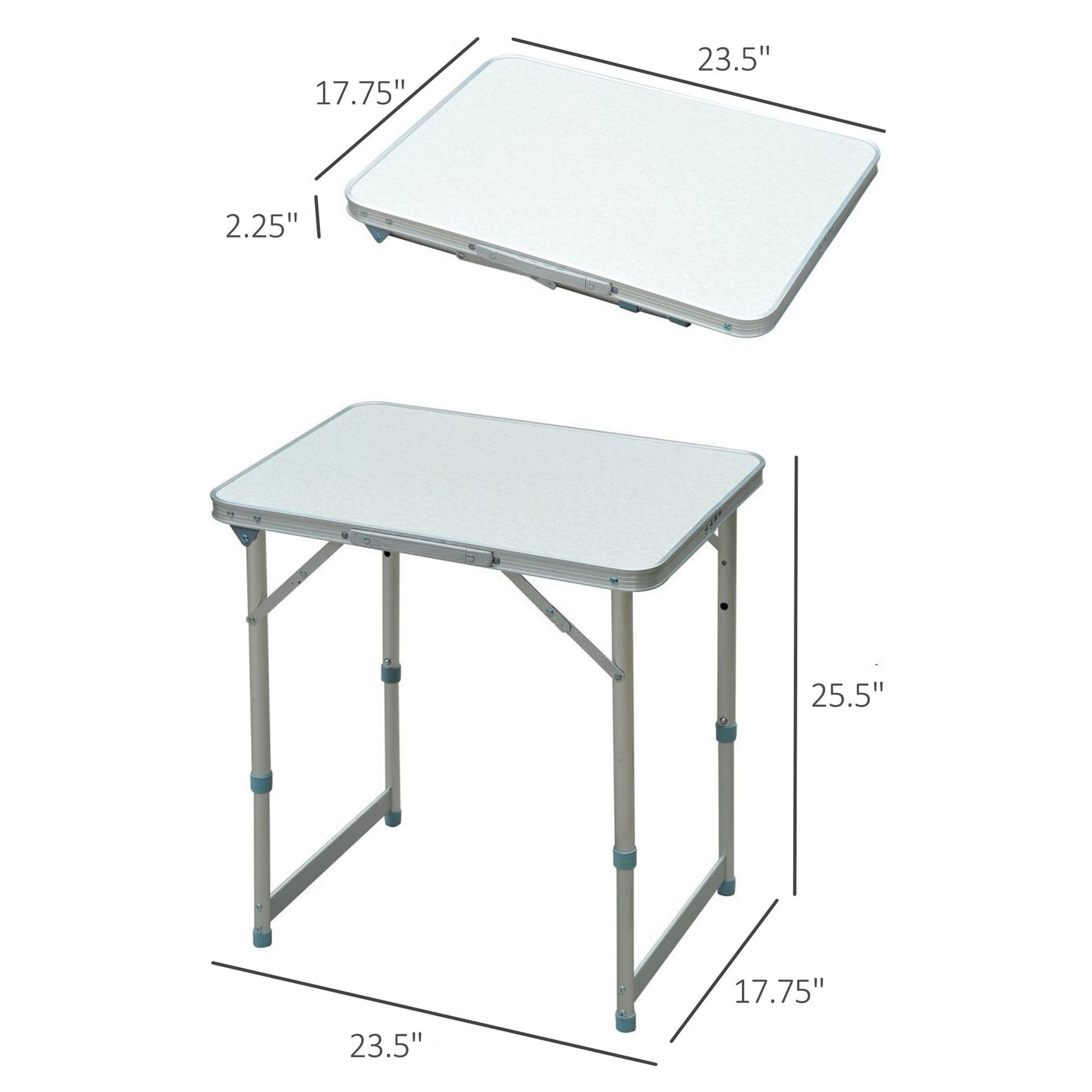  23in Adjustable Camping Table