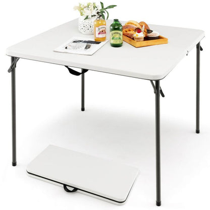 34in Folding Camping Table Hdpe Steel Frame