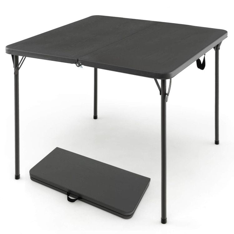 34in Folding Camping Table Hdpe Steel Frame