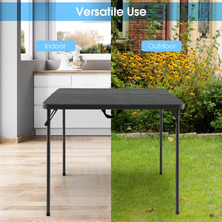34in Folding Camping Table Hdpe Steel Frame