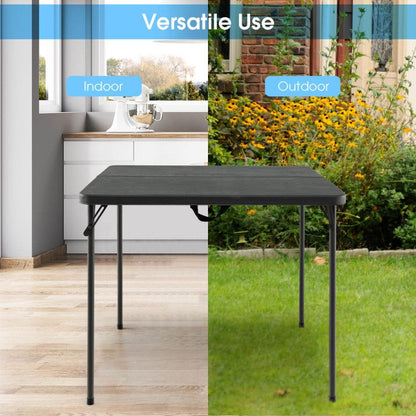 34in Folding Camping Table Hdpe Steel Frame