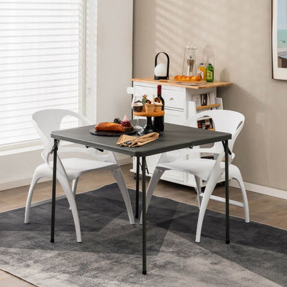 34in Folding Camping Table Hdpe Steel Frame