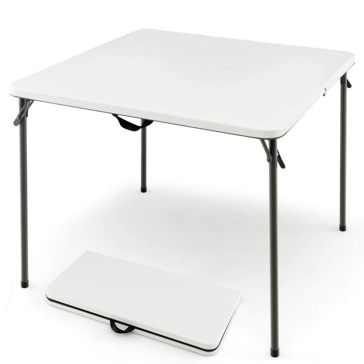 34in Folding Camping Table Hdpe Steel Frame