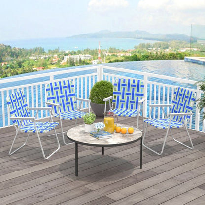 4-piece Folding Beach Chair Set