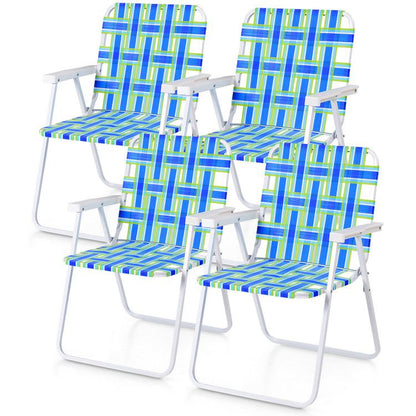 4-piece Folding Beach Chair Set