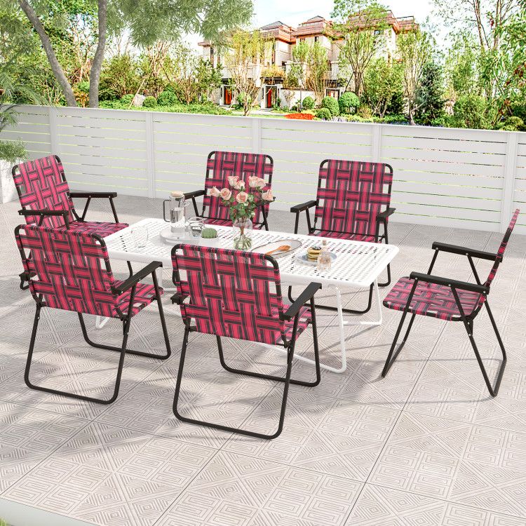 4-piece Folding Beach Chair Set