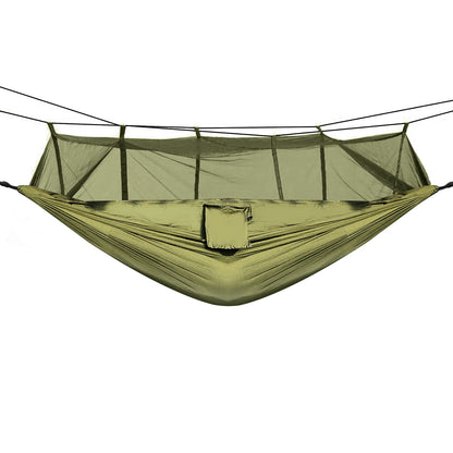 600lbs Load 2-person Hammock With Mosquito Net Portable Nylon