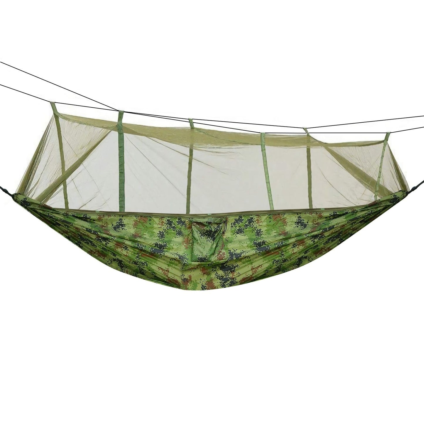 600lbs Load 2-person Hammock With Mosquito Net Portable Nylon