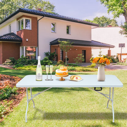 6ft Folding Plastic Table Portable High Load