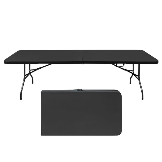 8ft Folding Plastic Table Portable High Load