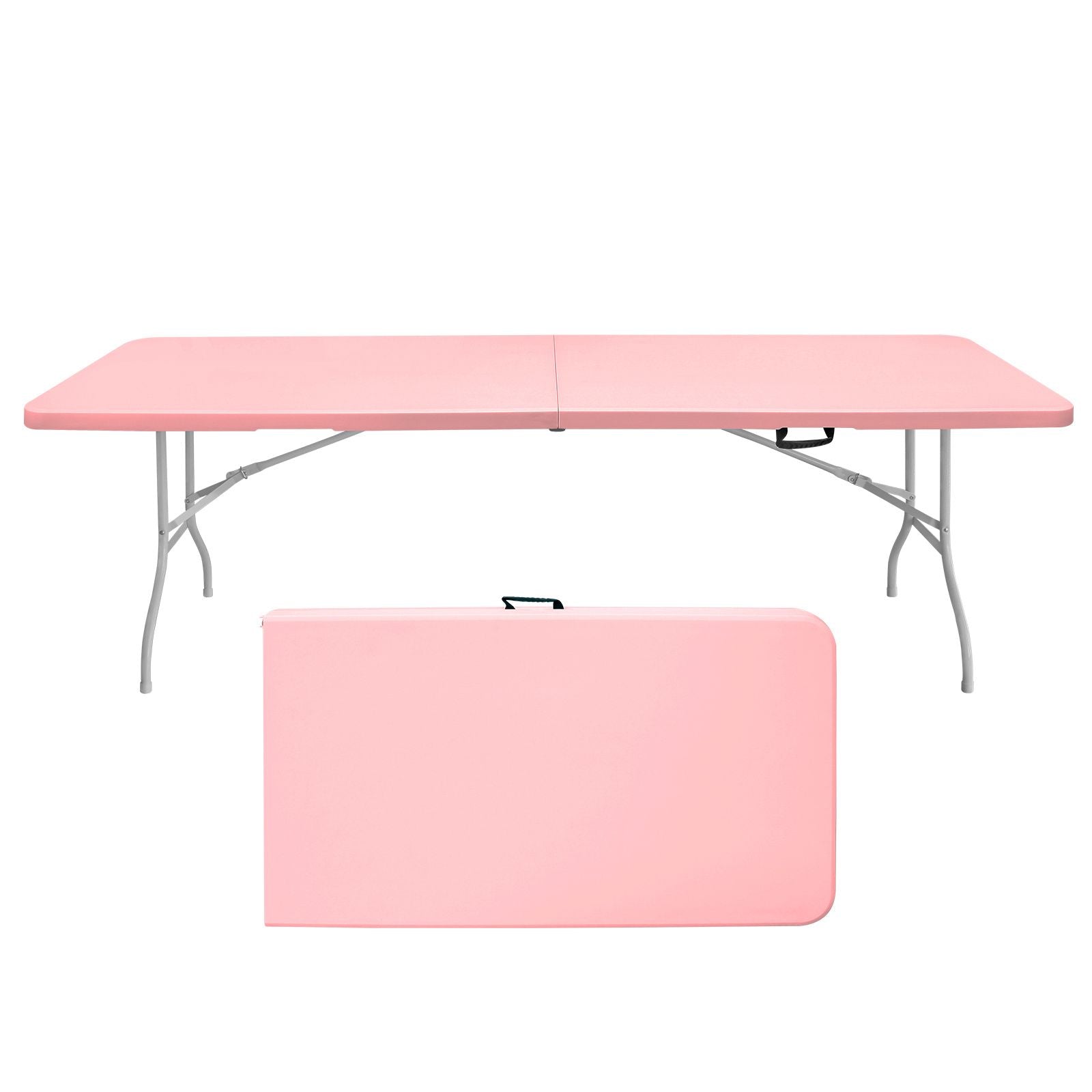 8ft Pink Folding Outdoor Event Table