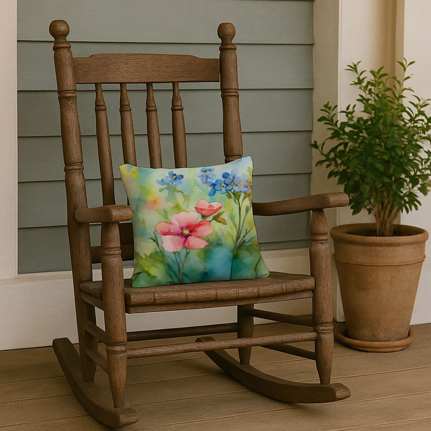 Alaska Forget Me Nots Pillow