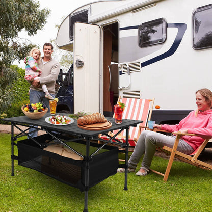 Aluminum Roll Up Camping Table Portable