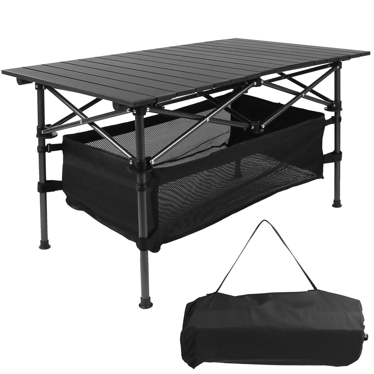 Aluminum Roll Up Camping Table Portable