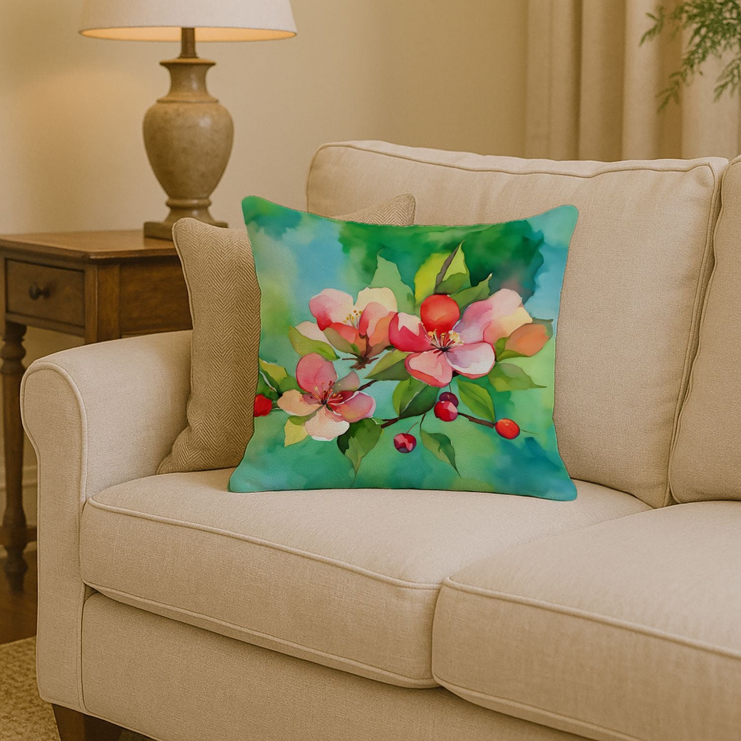 Arkansas Apple Blossom Pillow