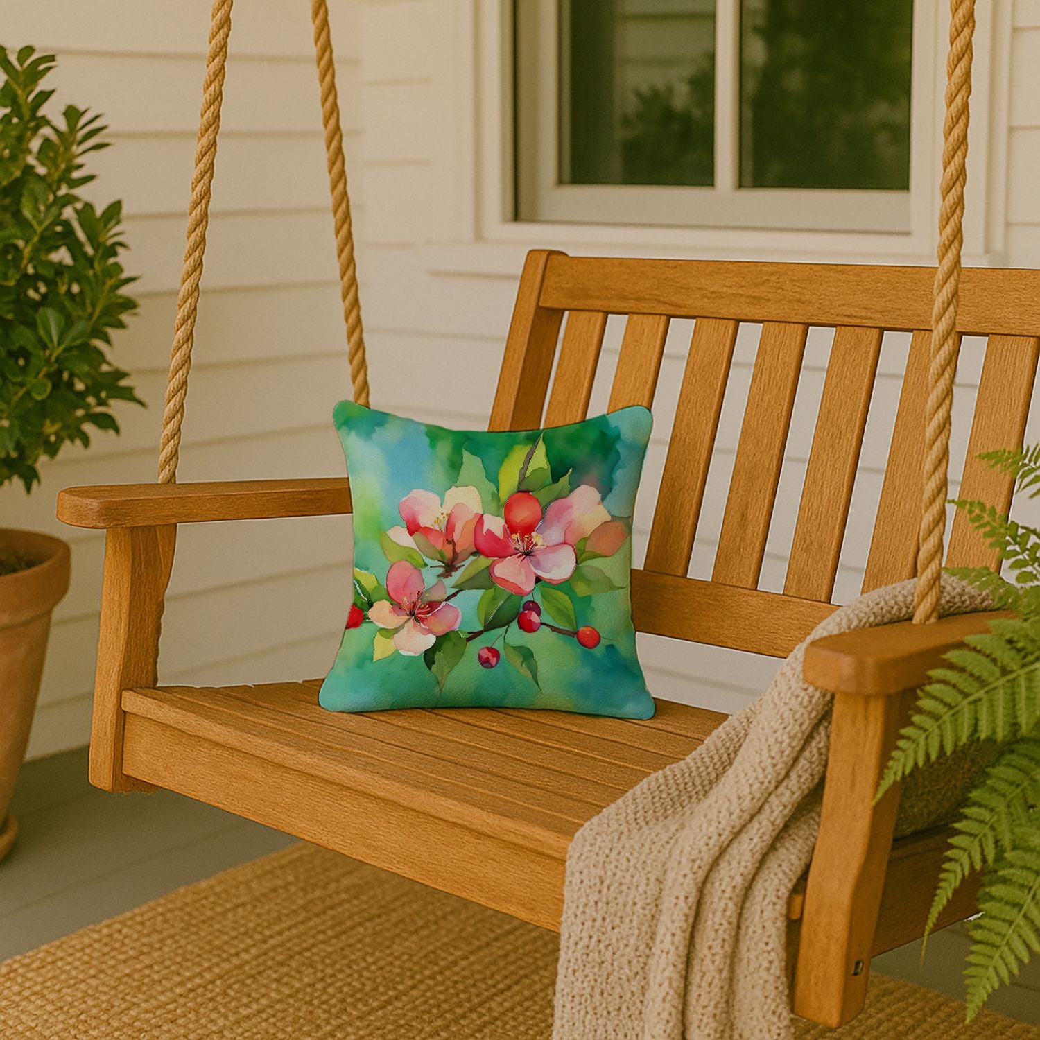 Arkansas Apple Blossom Pillow