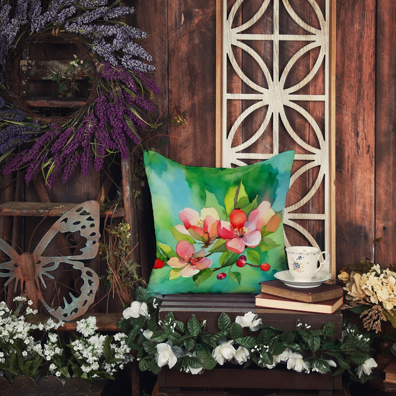 Arkansas Apple Blossom Pillow