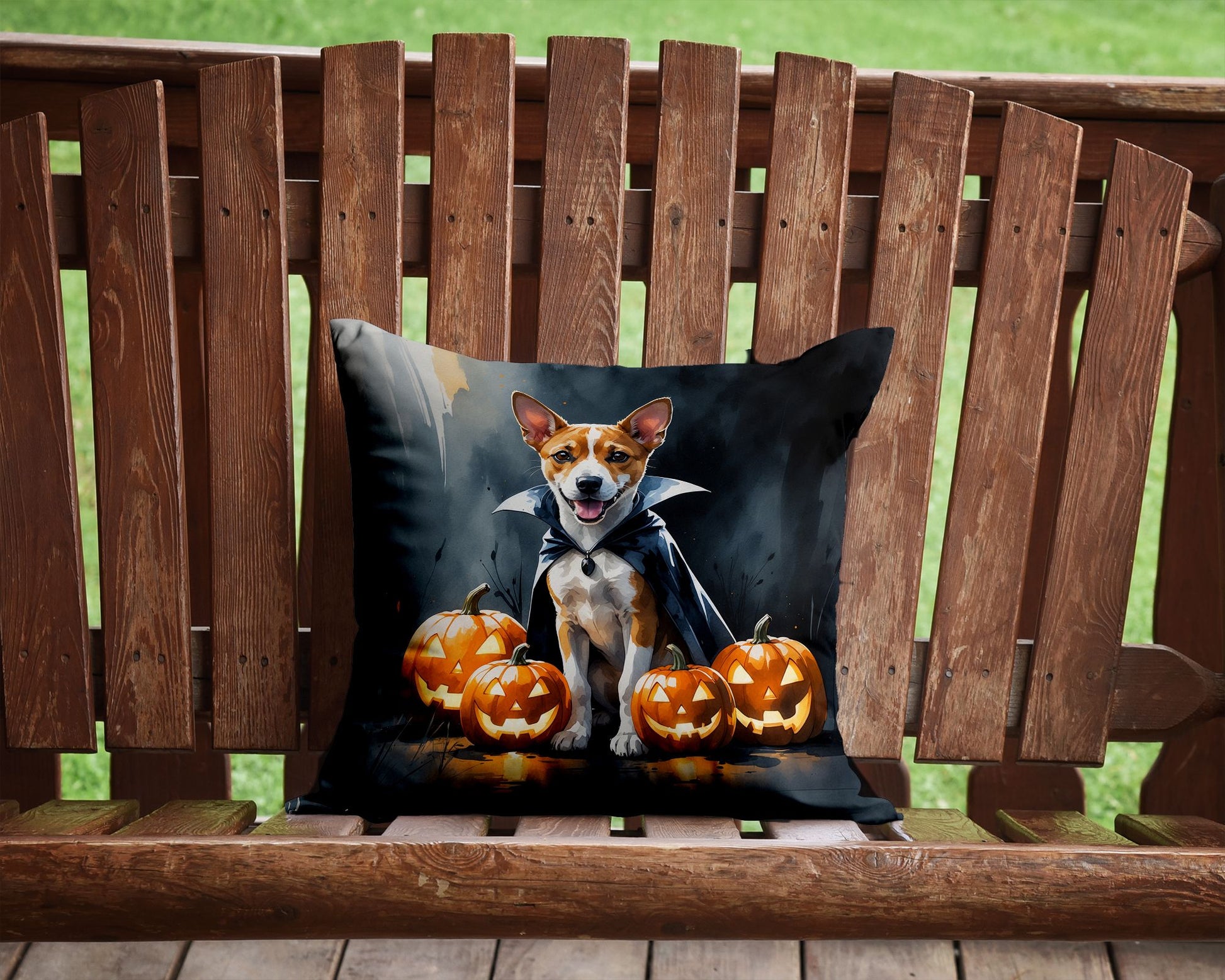 Basenji Halloween Throw Pillow