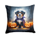 Bernese Mountain Dog Puppy Halloween Throw Pillow - Indoor & Outdoor Decor