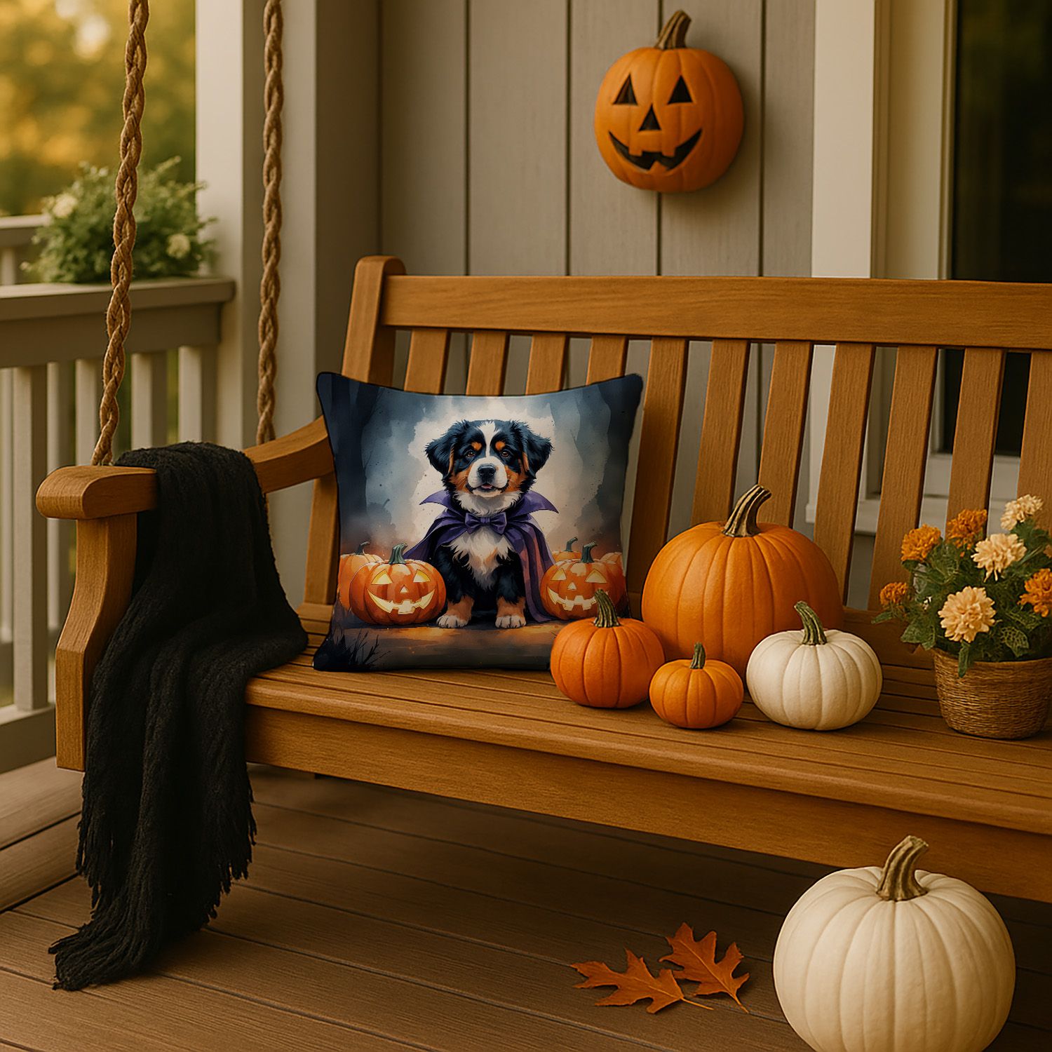 Bernese Mountain Dog Pillow
