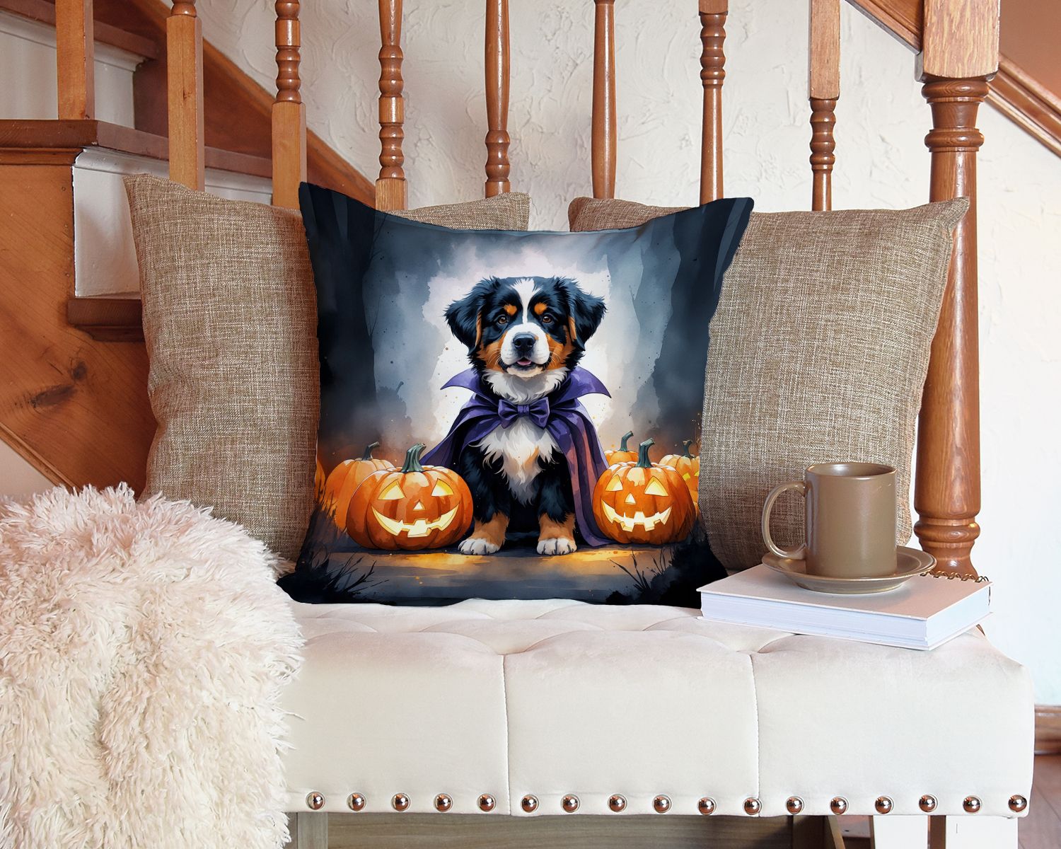 Bernese Mountain Dog Pillow