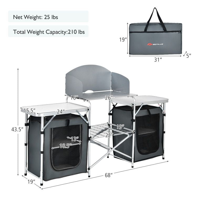 Best_Folding_Camping_Table_With_Storage_Organizer