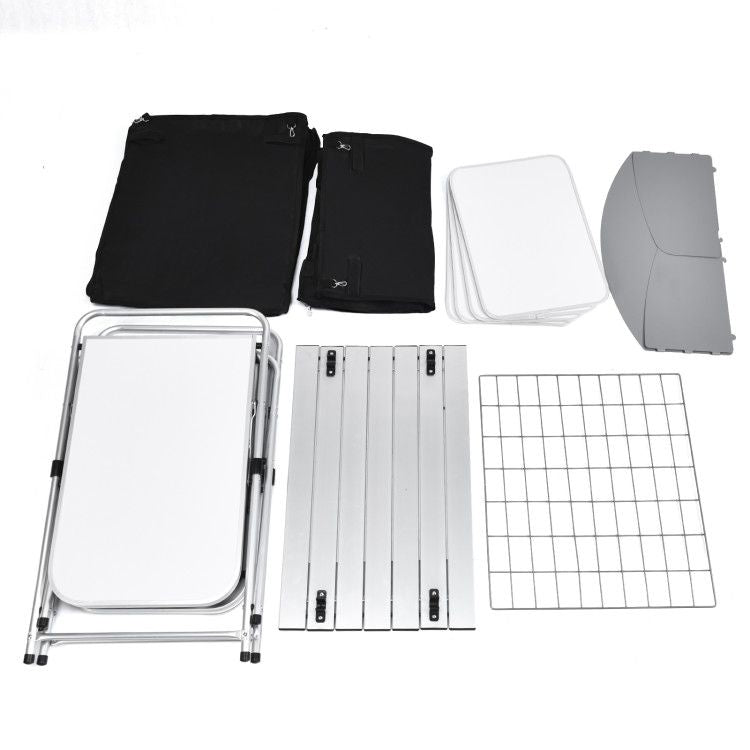 Best_Folding_Camping_Table_With_Storage_Organizer