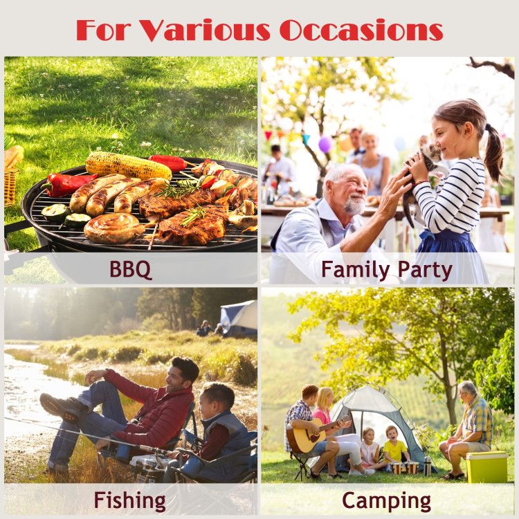 Best_Folding_Camping_Table_With_Storage_Organizer