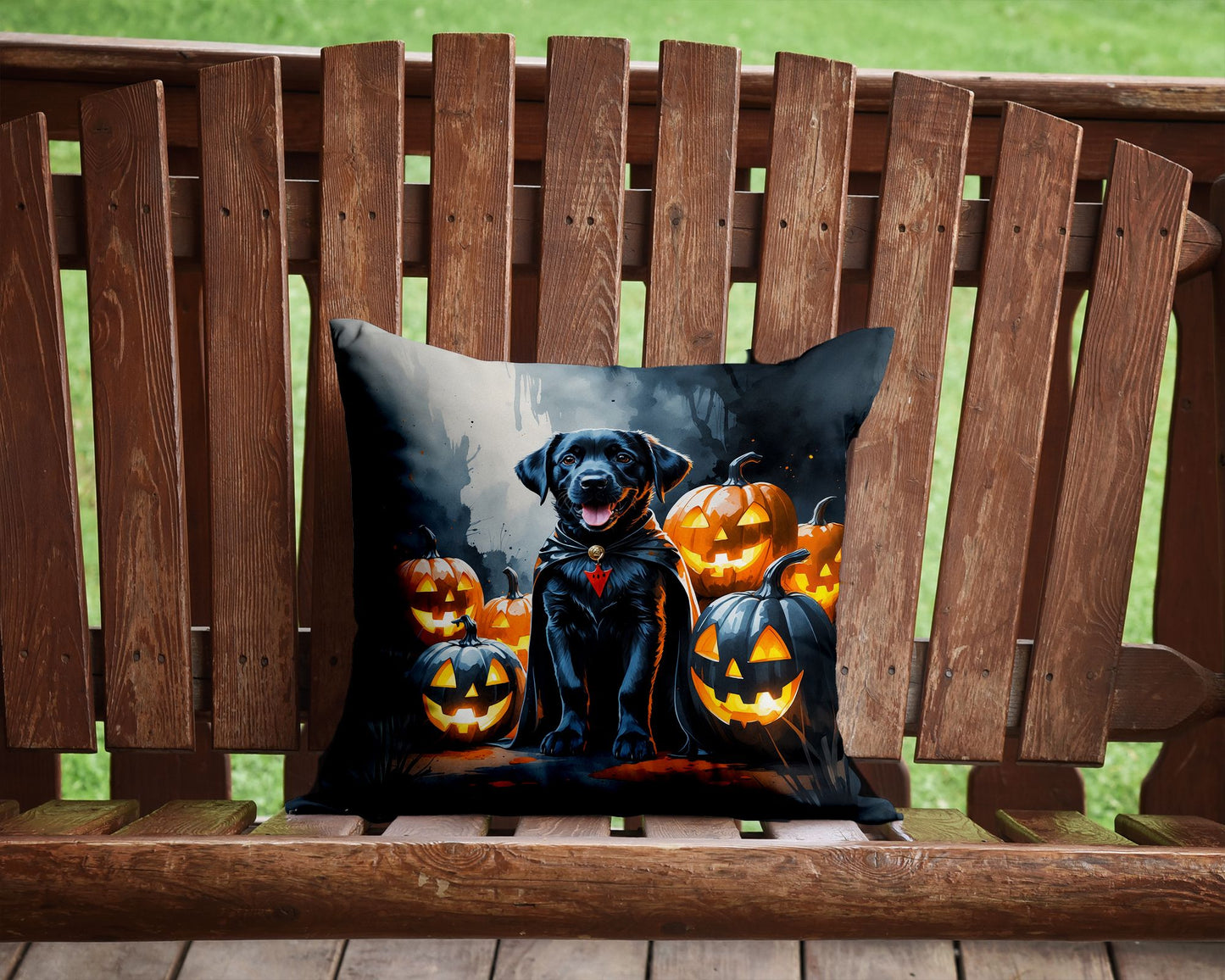 Black Labrador Throw Pillow