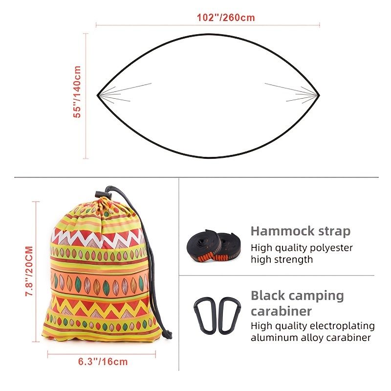 Bohemian Camping Parachute Travel Hammock