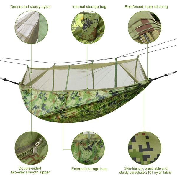 Camping Hammock With Mosquito Net 