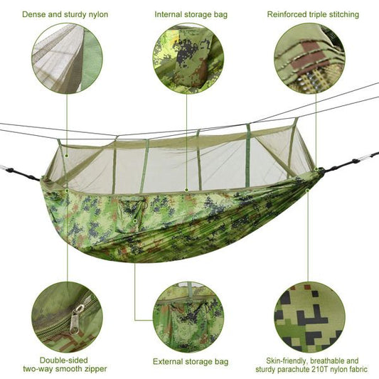 Camping Hammock With Mosquito Net 