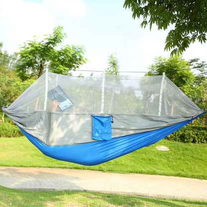Camping Hammock With Mosquito Net 600lb Double Nylon