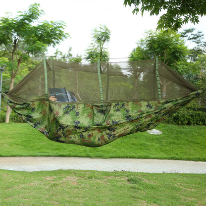 Camping Hammock With Mosquito Net 600lb Double Nylon