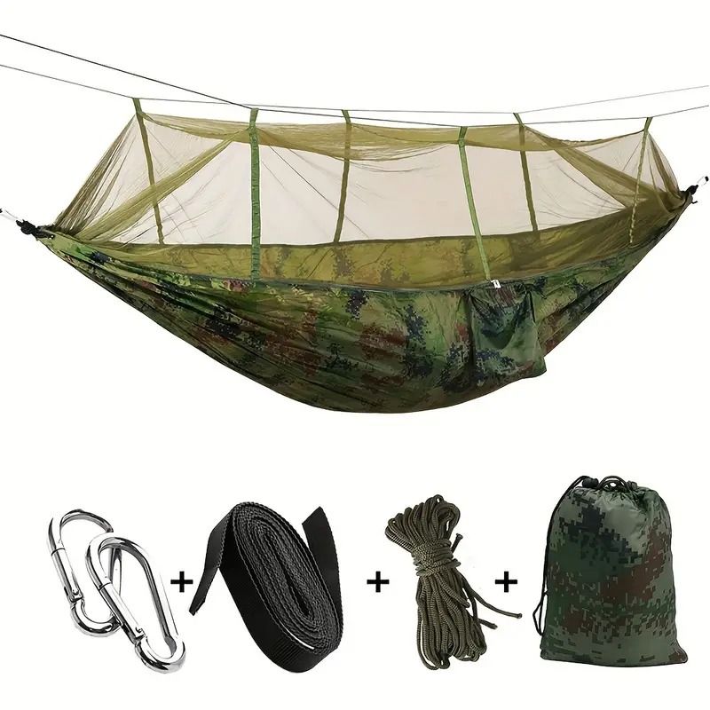 Camping Hammock With Net Lightweight 440lb