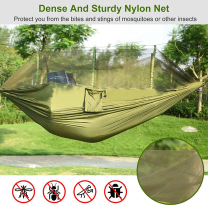Camping Hammock With Net Lightweight 440lb