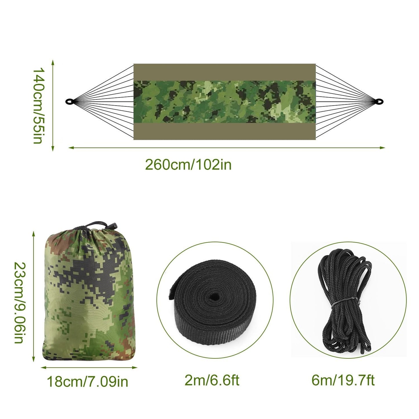 Camping Hammock With Net Lightweight 440lb
