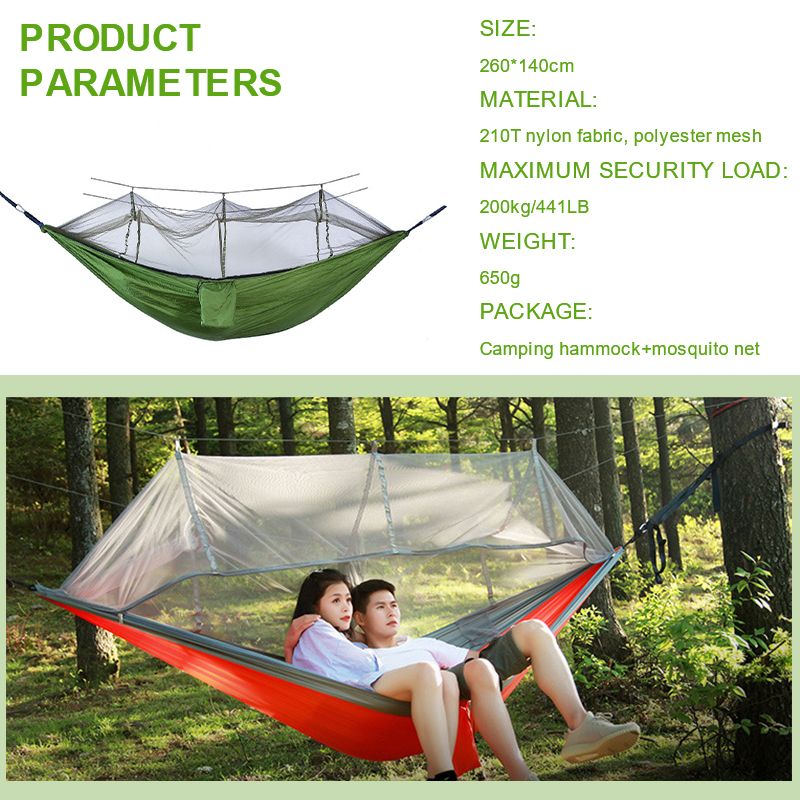 Camping Sleeping Hammock Parachute Double Bed