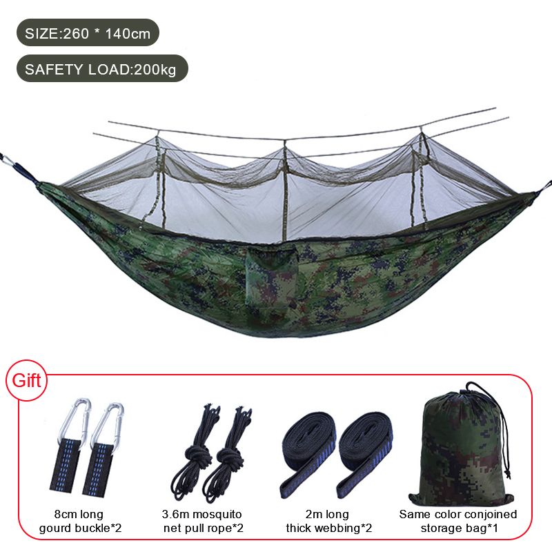 Camping Sleeping Hammock Parachute Double Bed