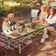 Carbon Steel Roll‑Up Folding Camping Table: Heavy‑Duty Portable Outdoor Desk, 2 Sizes