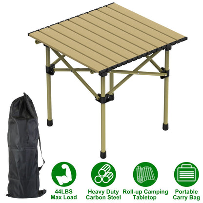Carbon Steel Roll Up Camping Table 2 Sizes