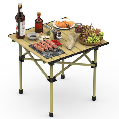 Carbon Steel Roll Up Camping Table 2 Sizes